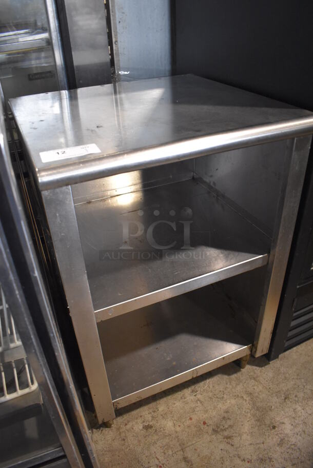 Stainless Steel Table w/ 2 Under Shelves. 24x24x37.5 - Image 2 of 4