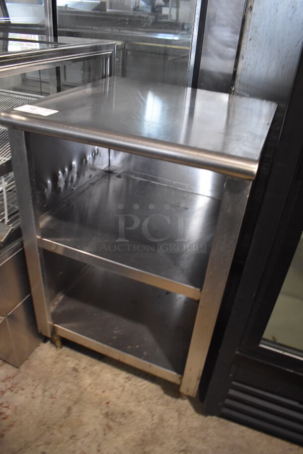 Stainless Steel Table w/ 2 Under Shelves. 24x24x37.5 - Image 3 of 4