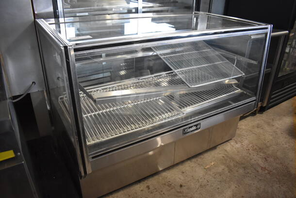 Leader Stainless Steel Commercial Floor Style Deli Display Case Merchandiser. 57x35x42. Tested and Powers On But Does Not Get Cold - Image 3 of 4