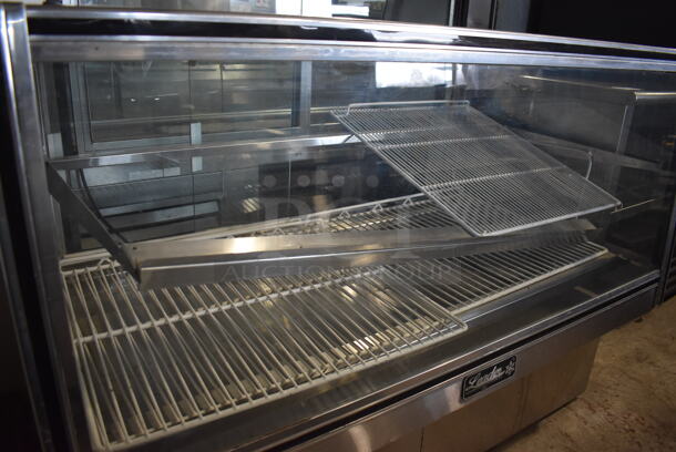 Leader Stainless Steel Commercial Floor Style Deli Display Case Merchandiser. 57x35x42. Tested and Powers On But Does Not Get Cold - Image 4 of 4