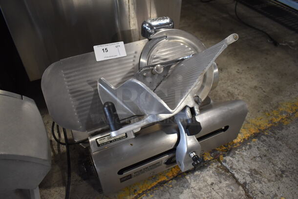 Globe 500 Stainless Steel Commercial Countertop Automatic Meat Slicer w/ Blade Sharpener. 115 Volts, 1 Phase. 27x20x20. Tested and Working! - Image 2 of 6