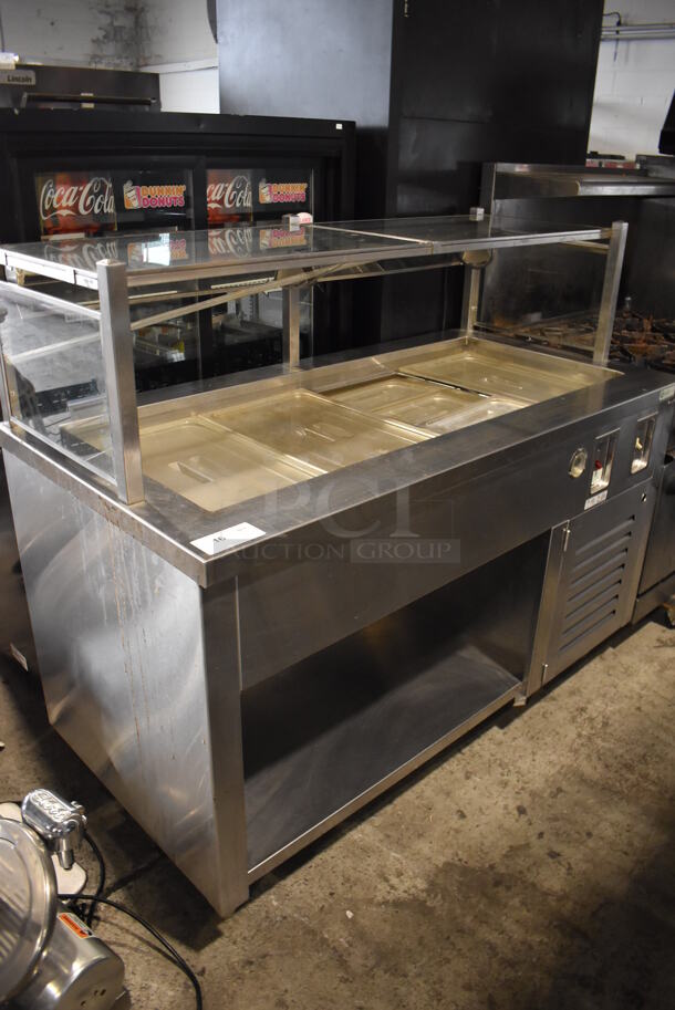 Marlo Stainless Steel Commercial Refrigerated Buffet Station. 60x30x51. Tested and Working!