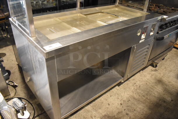 Marlo Stainless Steel Commercial Refrigerated Buffet Station. 60x30x51. Tested and Working! - Image 2 of 9