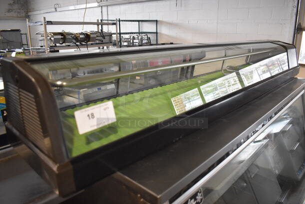 Hoshizaki HNC-210AA-R Metal Commercial Countertop Sushi Display Case Merchandiser. 115 Volts, 1 Phase. 82x14x11. Tested and Powers On But Does Not Get Cold