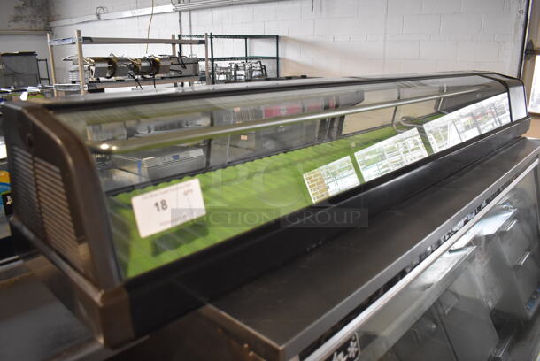 Hoshizaki HNC-210AA-R Metal Commercial Countertop Sushi Display Case Merchandiser. 115 Volts, 1 Phase. 82x14x11. Tested and Powers On But Does Not Get Cold - Image 1 of 6