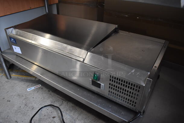 Arctic Air ACP40 Stainless Steel Commercial Countertop Refrigerated Rail. 115 Volts, 1 Phase. 40x17x12. Tested and Working! - Image 1 of 7