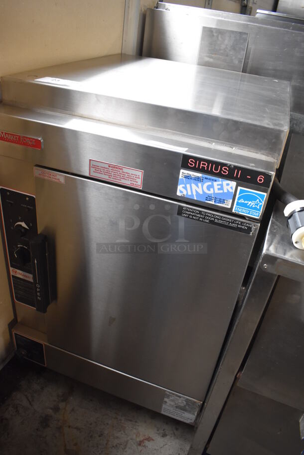 Market Forge SIRIUS II-6 Stainless Steel Commercial Single Door Natural Gas Powered Steam Cabinet. 27,000 BTU. 24x31x44 - Image 2 of 7