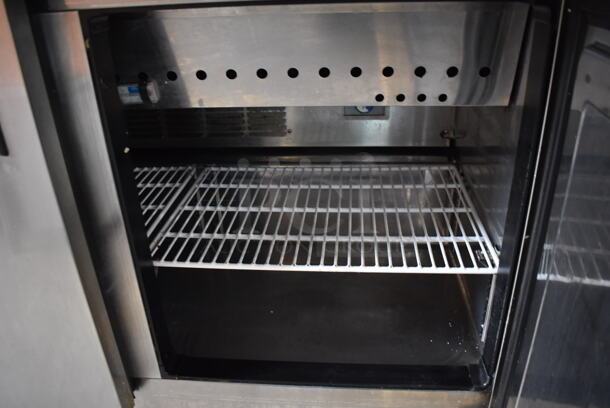 Everest EPBR2 Stainless Steel Commercial Sandwich Salad Prep Table Bain Marie Mega Top on Commercial Casters. 115 Volts, 1 Phase. 48x35x43. Tested and Working! - Image 4 of 7