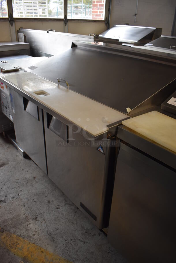 Everest EPBR2 Stainless Steel Commercial Sandwich Salad Prep Table Bain Marie Mega Top on Commercial Casters. 115 Volts, 1 Phase. 48x35x43. Tested and Working! - Image 7 of 7