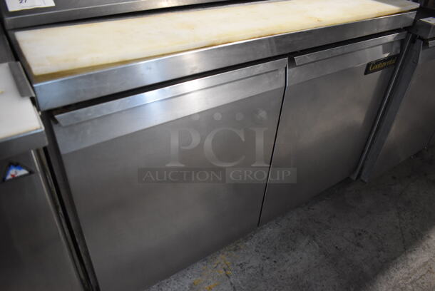 Continental SW48-12 Stainless Steel Commercial Sandwich Salad Prep Table Bain Marie Mega Top on Commercial Casters. 115 Volts, 1 Phase. 48x31x42. Tested and Working! - Image 4 of 8