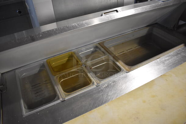 Continental SW48-12 Stainless Steel Commercial Sandwich Salad Prep Table Bain Marie Mega Top on Commercial Casters. 115 Volts, 1 Phase. 48x31x42. Tested and Working! - Image 5 of 8