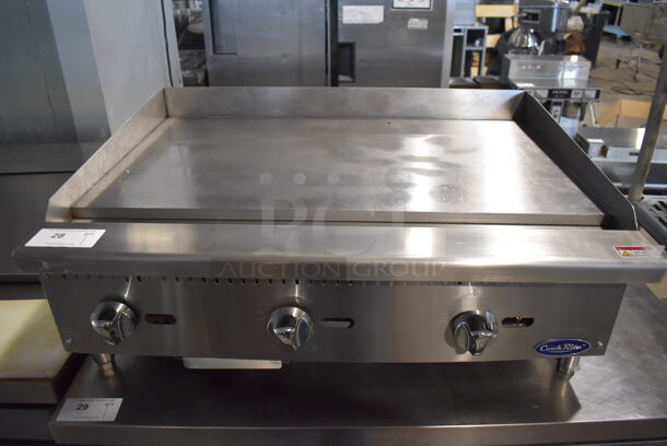 LIKE NEW! Cook Rite ATMG-36 Stainless Steel Commercial Countertop Natural Gas Powered Flat Top Griddle. 36x29x16