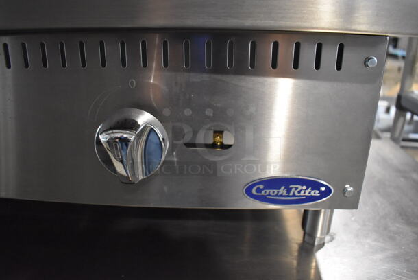 LIKE NEW! Cook Rite ATMG-36 Stainless Steel Commercial Countertop Natural Gas Powered Flat Top Griddle. 36x29x16 - Image 4 of 5