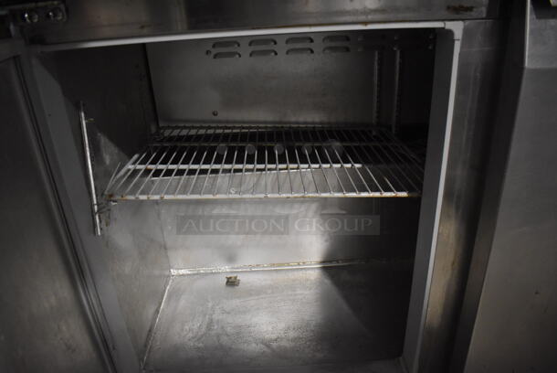 Continental SW48-SS Stainless Steel Commercial 2 Door Work Top Cooler on Commercial Casters. 115 Volts, 1 Phase. 48x30x40. Tested and Working! - Image 4 of 6