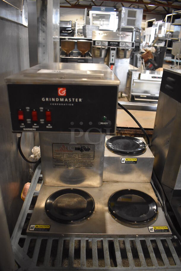 Grindmaster BL-3PW Stainless Steel Commercial 3 Burner Coffee Machine. 120 Volts, 1 Phase. 16x17x16 - Image 1 of 4