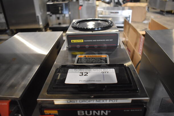 2012 Bunn CWTF15 Stainless Steel Commercial 2 Burner Coffee Machine w/ Hot Water Dispenser, Poly Brew Basket and Coffee Pot. 120 Volts, 1 Phase. 8x21x20 - Image 5 of 5