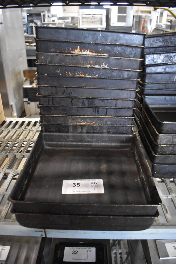 14 Metal Square Baking Pans. 12x12x2. 14 Times Your Bid!