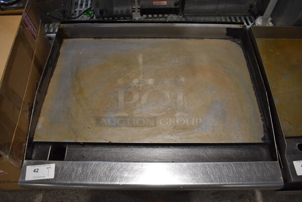 Radiance Stainless Steel Commercial Countertop Natural Gas Powered Flat Top Griddle. 36x29x16 - Image 4 of 6