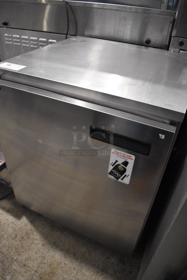 2016 Delfield 406CA-DHL-DD1 Stainless Steel Commercial Single Door Undercounter Cooler on Commercial Casters. 115 Volts, 1 Phase. 27x28x32. Tested and Powers On But Does Not Get Cold - Image 3 of 5