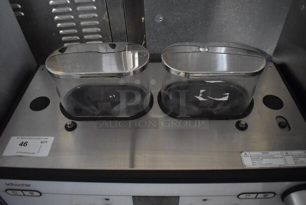 Schaerer Barista Stainless Steel Commercial Countertop 2 Group Espresso Machine w/ 2 Portafilters, 2 Steam Wands and 2 Hoppers. 208 Volts, 1 Phase. 29x23x31 - Image 4 of 6