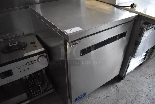 Arctic Air AUC27R Stainless Steel Commercial Single Door Undercounter Cooler on Commercial Casters. 115 Volts, 1 Phase. 28x30x36. Tested and Powers On But Does Not Get Cold - Image 2 of 5