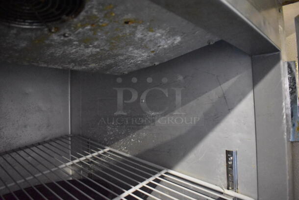 Leader Stainless Steel Commercial Pizza Prep Table w/ Oversized Marble Cutting Board on Commercial Casters. 72x36x46. Tested and Powers On But Does Not Get Cold - Image 11 of 11