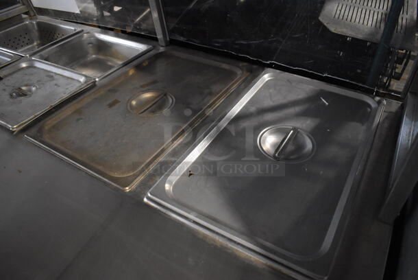 Stainless Steel Commercial Steam Table w/ Sneeze Guard and 2 Lower Doors on Commercial Casters. 208-250 Volts, 1 Phase. 60x32x56 - Image 2 of 8