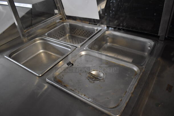Stainless Steel Commercial Steam Table w/ Sneeze Guard and 2 Lower Doors on Commercial Casters. 208-250 Volts, 1 Phase. 60x32x56 - Image 3 of 8