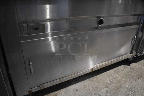 Stainless Steel Commercial Steam Table w/ Sneeze Guard and 2 Lower Doors on Commercial Casters. 208-250 Volts, 1 Phase. 60x32x56 - Image 6 of 8