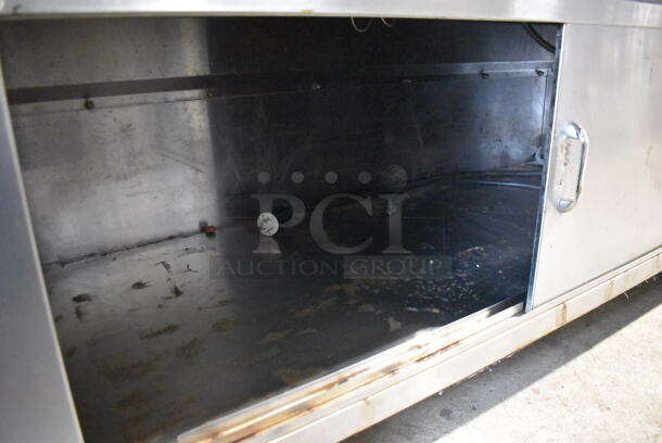 Stainless Steel Commercial Steam Table w/ Sneeze Guard and 2 Lower Doors on Commercial Casters. 208-250 Volts, 1 Phase. 60x32x56 - Image 7 of 8