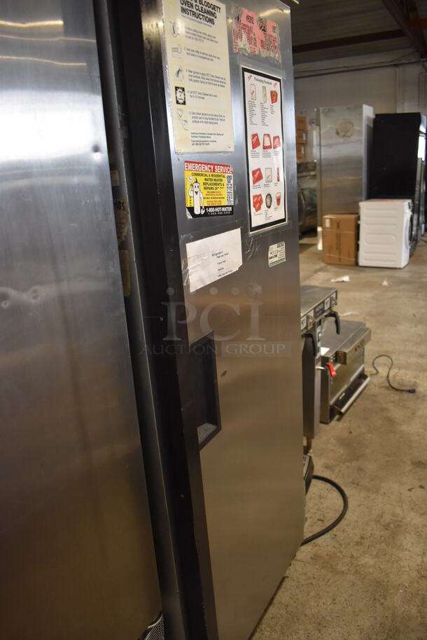 Manitowoc KF-1C Stainless Steel Commercial Single Door Reach In Freezer w/ Poly Coated Racks on Commercial Casters. 115 Volts, 1 Phase. 28x34x85. Tested and Powers On But Does Not Get Cold - Image 7 of 7