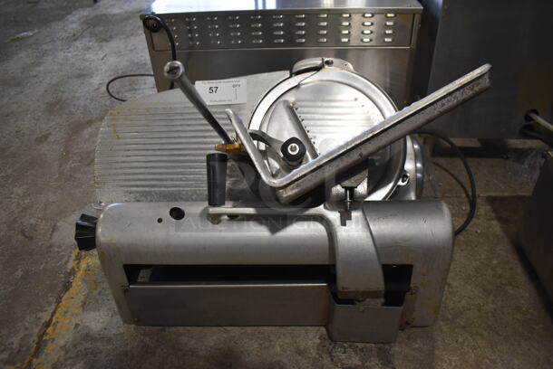 Stainless Steel Commercial Countertop Automatic Meat Slicer. 115 Volts, 1 Phase. 27x20x22. Tested and Working!