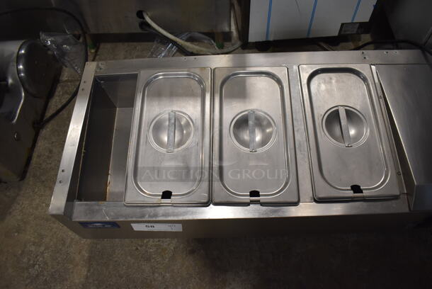 Arctic Air ACP40 Stainless Steel Commercial Countertop Refrigerated Rail. 115 Volts, 1 Phase. 40x17x12. Tested and Working! - Image 3 of 5