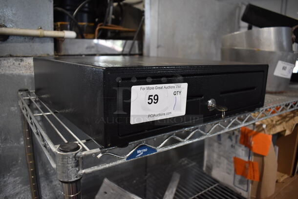 Black Metal Cash Drawer. 16x16.5x4 - Image 2 of 4