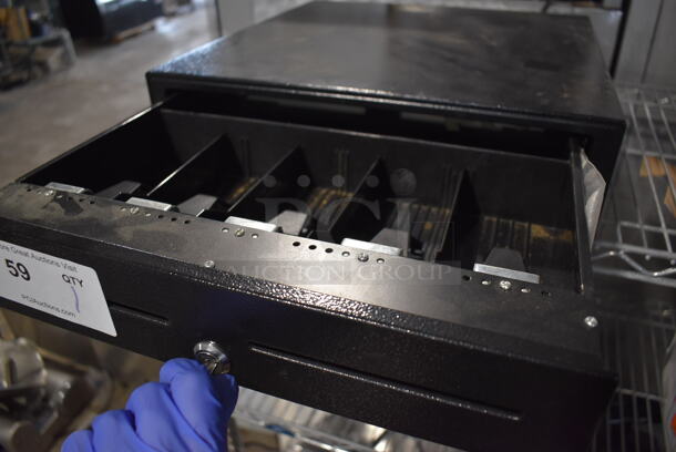 Black Metal Cash Drawer. 16x16.5x4 - Image 4 of 4