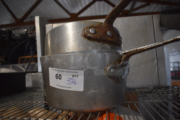 3 Various Metal Sauce Pots. 3 Times Your Bid! - Image 3 of 3