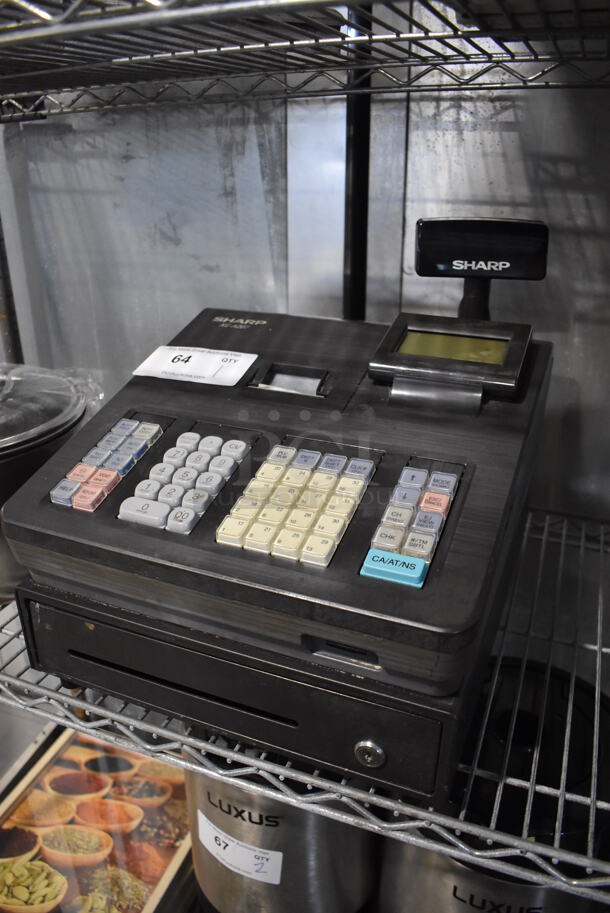 Sharp XE-A207 Countertop Electronic Cash Register. 13x16x13 - Image 3 of 4