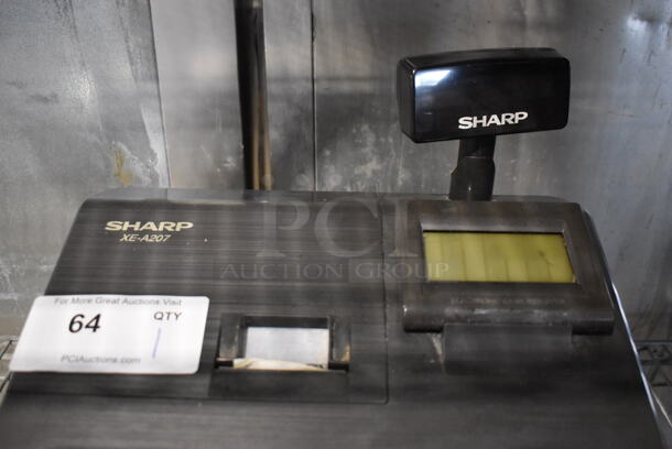 Sharp XE-A207 Countertop Electronic Cash Register. 13x16x13 - Image 4 of 4