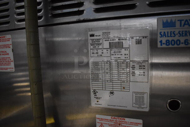 Taylor 340D-27 Stainless Steel Commercial Countertop Single Flavor Frozen Beverage Machine w/ Drink Mixer. 208-230 Volts, 1 Phase. 18x32x32 - Image 7 of 7