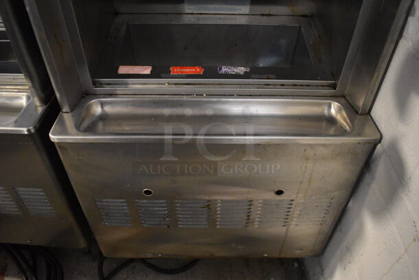 Taylor 342D-27 Stainless Steel Commercial Floor Style Air Cooled 2 Flavor Frozen Beverage Machine w/ Drink Mixer Attachment on Commercial Casters. 208-230 Volts, 1 Phase. 26x34x60 - Image 8 of 10