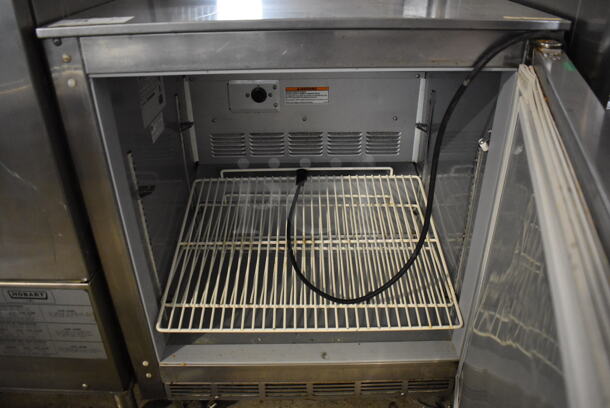 Beverage Air UCR27A-23-TG Stainless Steel Commercial Single Door Undercounter Cooler on Commercial Casters. 115 Volts, 1 Phase. 27x30x32. Tested and Powers On But Does Not Get Cold - Image 4 of 5