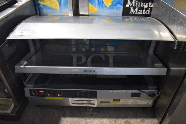 Hatco GR3SDS-39DCT Stainless Steel Commercial Countertop 2 Tier Warming Display Case Merchandiser. 120 Volts, 1 Phase. 40x28x28. Tested and Working! - Image 1 of 6