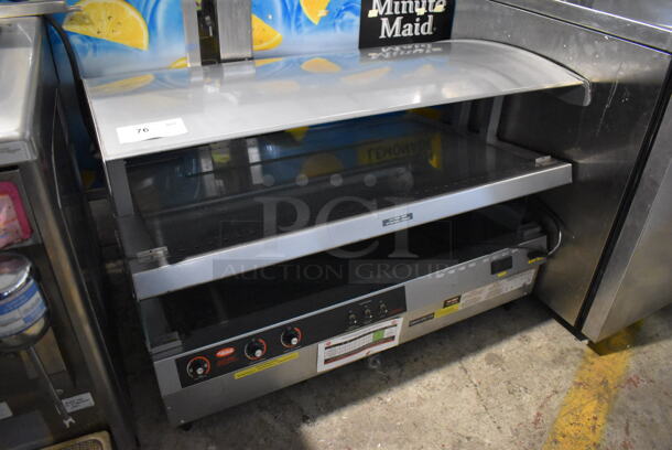 Hatco GR3SDS-39DCT Stainless Steel Commercial Countertop 2 Tier Warming Display Case Merchandiser. 120 Volts, 1 Phase. 40x28x28. Tested and Working! - Image 2 of 6