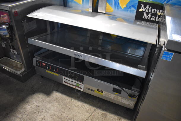 Hatco GR3SDS-39DCT Stainless Steel Commercial Countertop 2 Tier Warming Display Case Merchandiser. 120 Volts, 1 Phase. 40x28x28. Tested and Working! - Image 3 of 6
