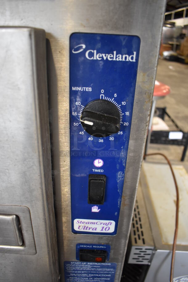 Cleveland SteamCraft Ultra 10 Stainless Steel Commercial Natural Gas Powered 2 Compartment Steam Cabinet. 24x38x70 - Image 6 of 7