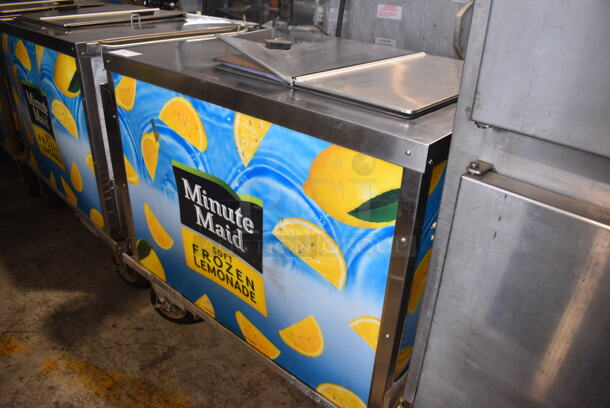C Nelson BDC-8 Stainless Steel Commercial Ice Cream Frozen Dessert Portable Freezer Cart on Commercial Casters. 115 Volts, 1 Phase. 44x32x42. Tested and Powers On But Does Not Get Cold - Image 5 of 6