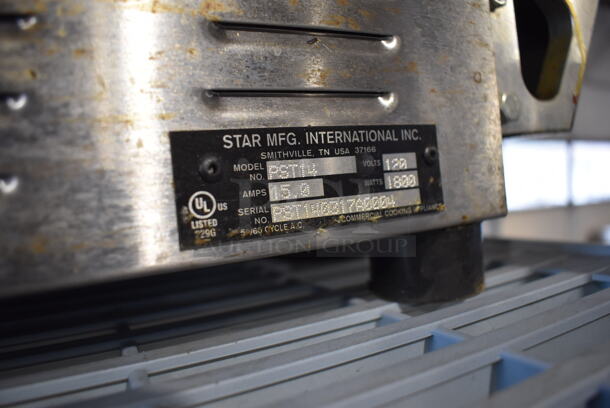 Star PST14 Stainless Steel Commercial Countertop Electric Powered Panini Press. 120 Volts, 1 Phase. 15x22x11. Tested and Working! - Image 5 of 6