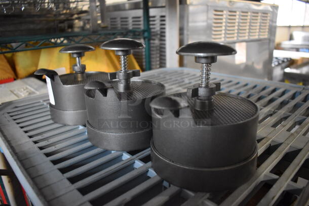 3 Metal Countertop Manual Patty Formers. 5x9x6. 3 Times Your Bid! - Image 2 of 3