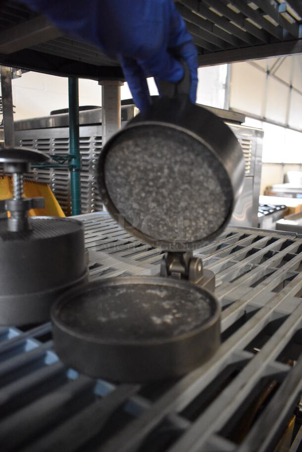 3 Metal Countertop Manual Patty Formers. 5x9x6. 3 Times Your Bid! - Image 3 of 3