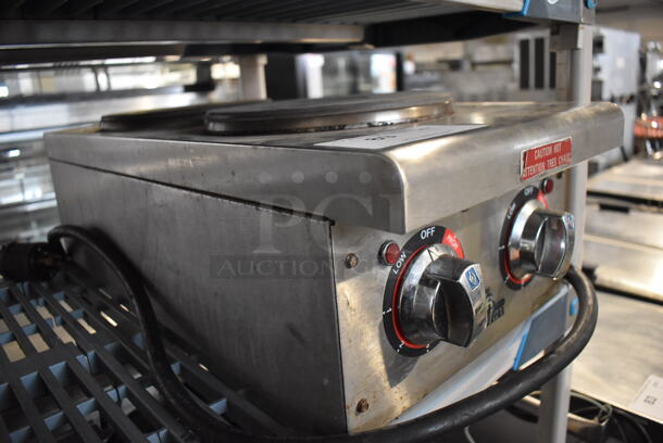 Star Max Stainless Steel Commercial Countertop Electric Powered 2 Burner Range. 208/240 Volts, 1 Phase. 12x26x9 - Image 2 of 5